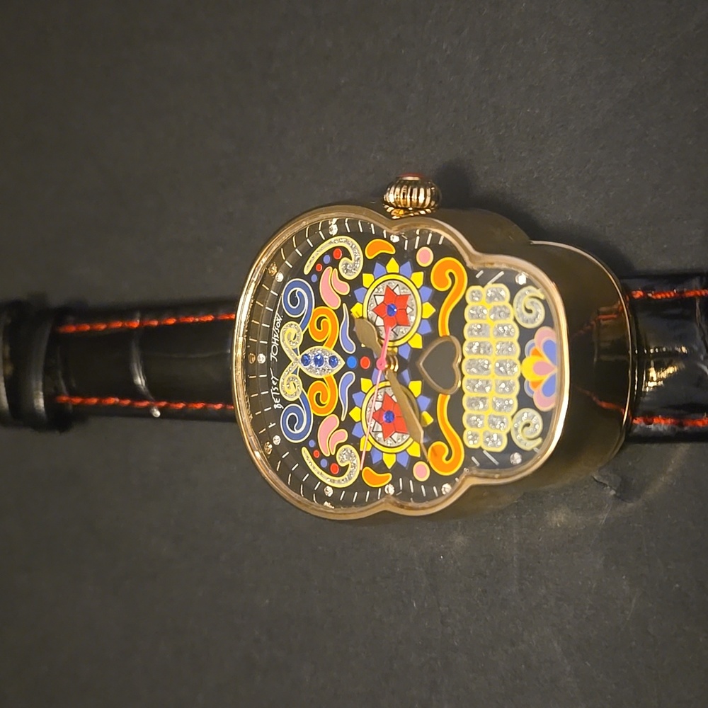 Betsey Johnson Sugar Skull Watch